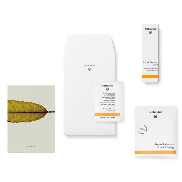 Dr. Hauschka Accessories Подарочный набор "Ясность" Набор: Маска очищающая, восстанавливающая маска, губка-спонж косметическая