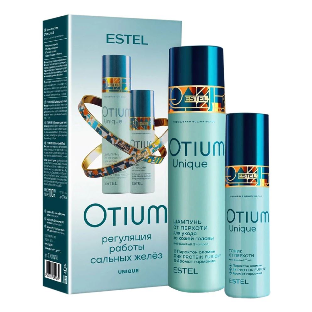 Estel Professional Otium Набор Otium Unique регуляция работы сальных желёз Набор: шампунь, тоник