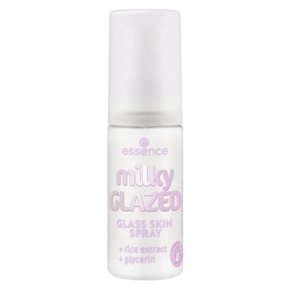 Essence Make Up Milky Glazed Glass Skin Spray Фиксирующий спрей ухаживающий 