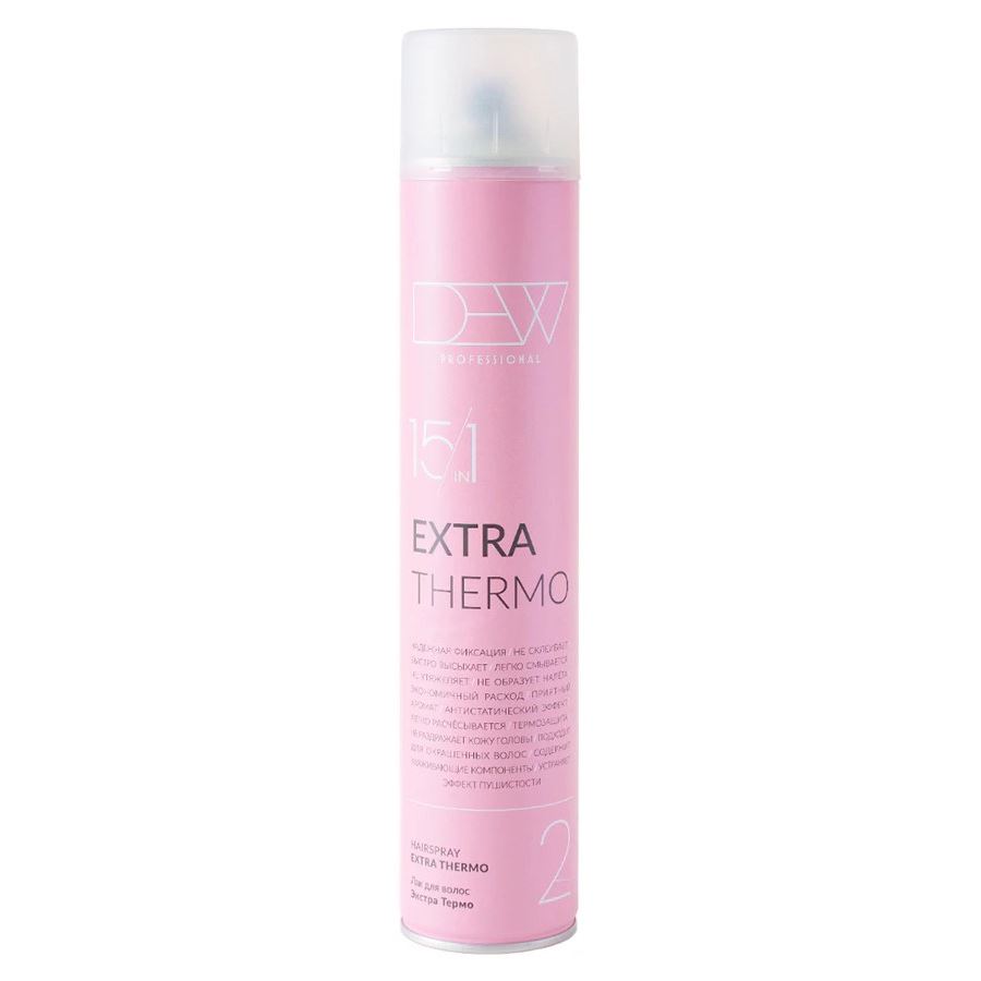 Dew Professional Extra Extra Thermo Hairspray Лак для укладки волос c термозащитой сверхсильной фиксации