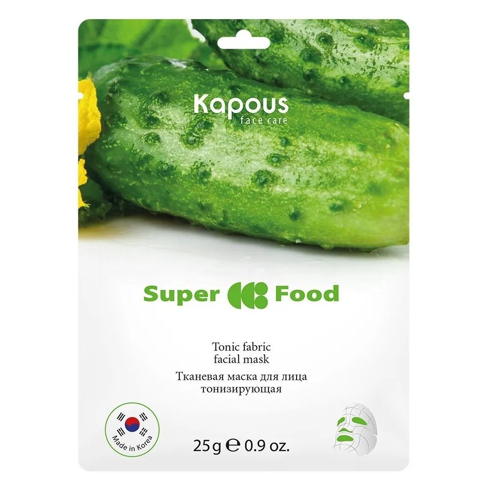 Kapous Professional Face Care Tonic Fabric Face Mask  Тканевая маска для лица тонизирующая