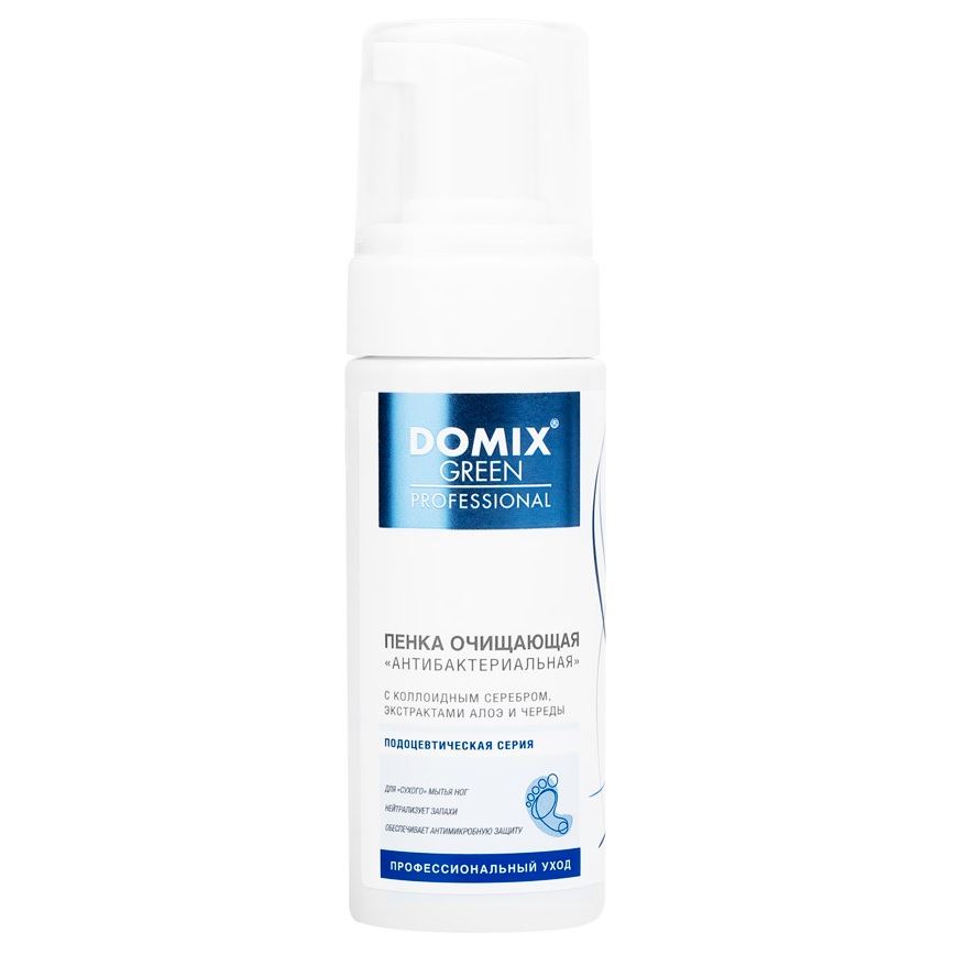 Domix Green Professional Подоцевтическая серия  Пенка очищающая антибактериальная Пенка очищающая антибактериальная