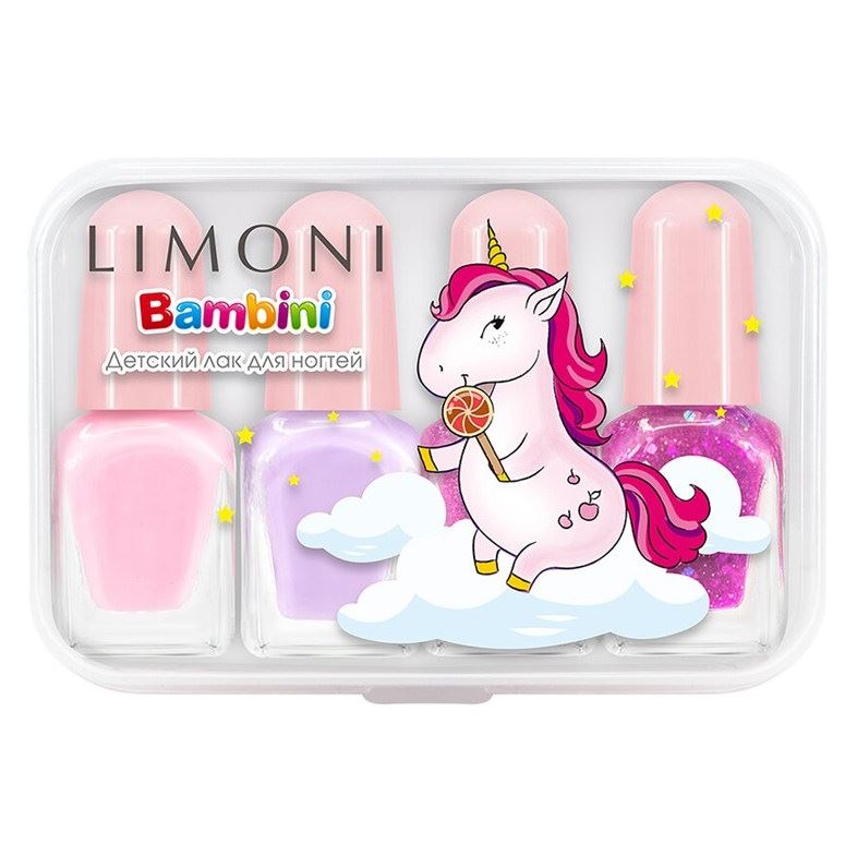 Limoni Gift Sets Набор 2 Bambini Mini Nail мини лаков для ногтей (лак 5,6,7,8)  Набор мини лаков для ногтей №2 Bambini Mini Nail (лак 5,6,7,8) 