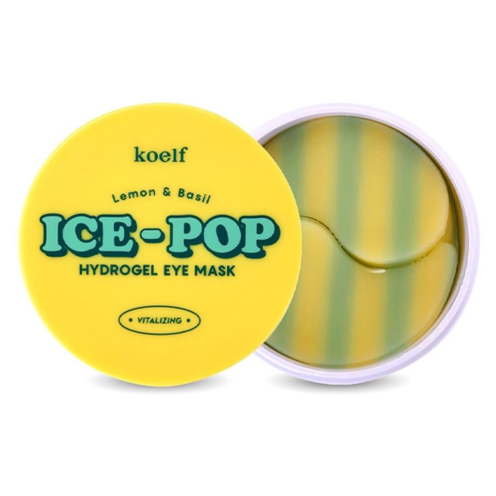 Petitfee Face Care Koelf Lemon & Basil Ice-Pop Hydrogel Eye Mask  Гидрогелевые патчи 