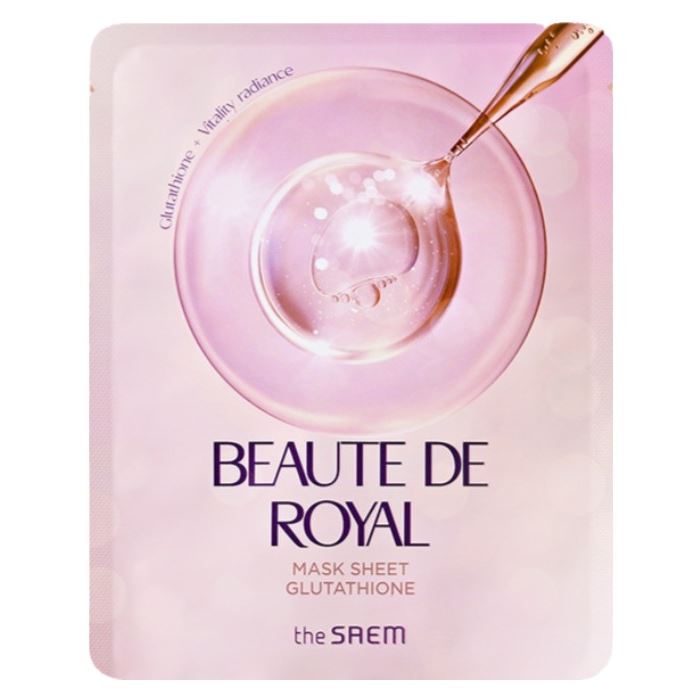 The Saem Face Care Beaute de Royal Mask Sheet - Glutathione Тканевая маска для лица с глутатионом для сияния кожи