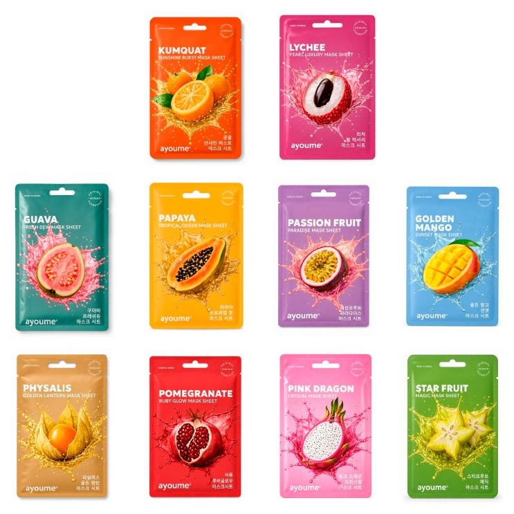 Ayoume Face Care Fruit Mask Sheet Маска на тканевой основе