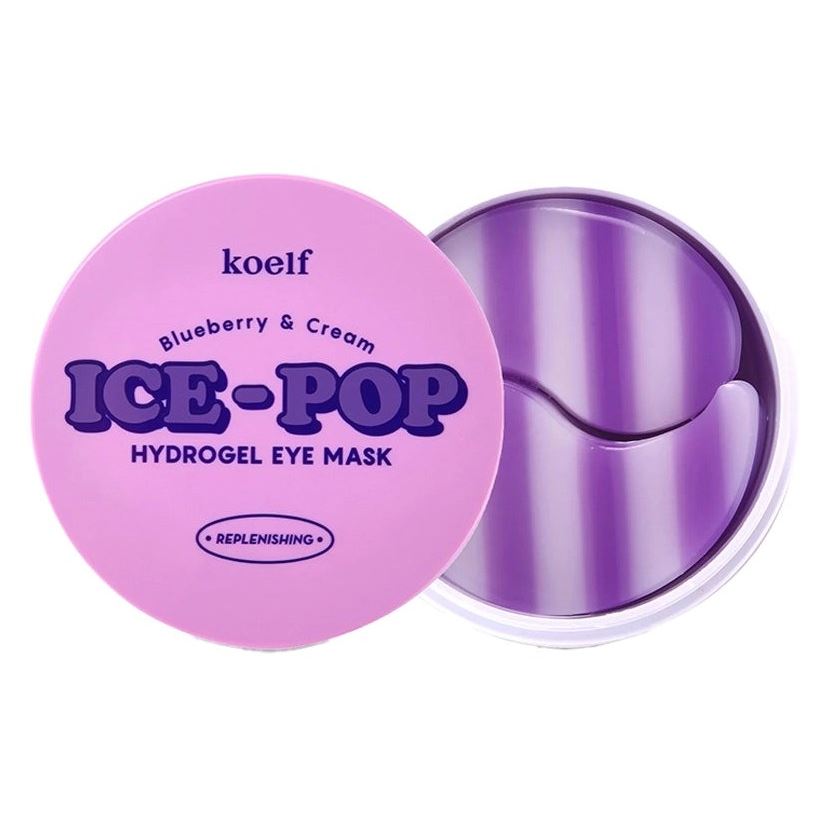 Petitfee Face Care Koelf Blueberry & Cream Ice-Pop Hydrogel Eye Mask Гидрогелевые патчи 
