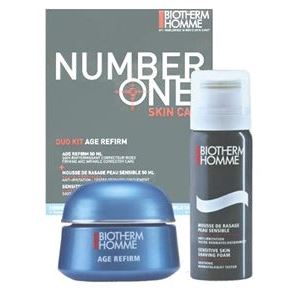 Biotherm Kits Homme Age Refirm. Number One Duo Kit Мужской набор для антивозрастного ухода за кожей (2 предмета + коробка)