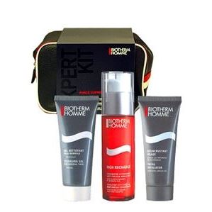Biotherm Kits Homme High Recharge. Expert Kit Мужской набор для ухода за кожей (3 предмета + косметичка)
