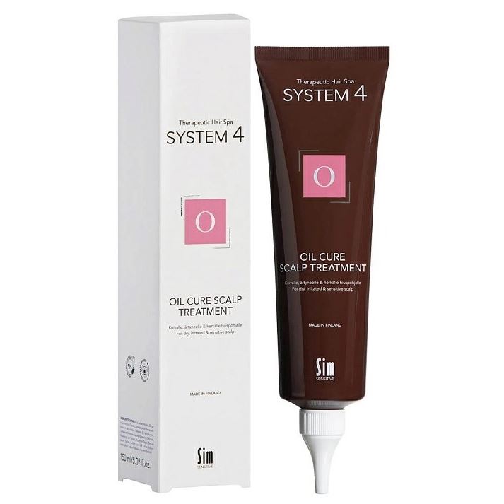 Sim Sensitive System 4 Маска"О" Oil Cure Scalp Treatment  Терапевтическая маска-пилинг для волос "О"  для глубокого очищения кожи головы и нормализации микрофлоры