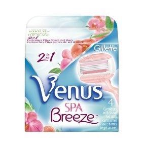 Gillette Venus  Spa Breeze - 4 Сменные Кассеты Набор сменных кассет для бритья Spa Breeze - 4 шт