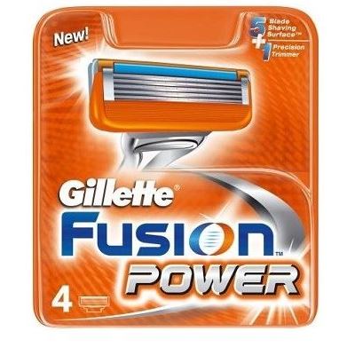 Gillette Бритвенные системы Fusion Power - 4 Сменные Кассеты Набор сменных кассет для бритья Fusion Power - 4 шт