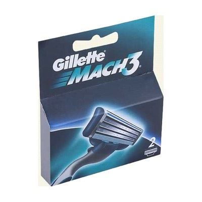Gillette Бритвенные системы Mach3 - 2 Сменные Кассеты Набор сменных кассет для бритья Mach3 - 2 шт