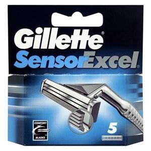 Gillette Бритвенные системы Sensor Excel - 5 Сменных Кассет Набор сменных кассет для бритья Sensor Excel - 5 шт
