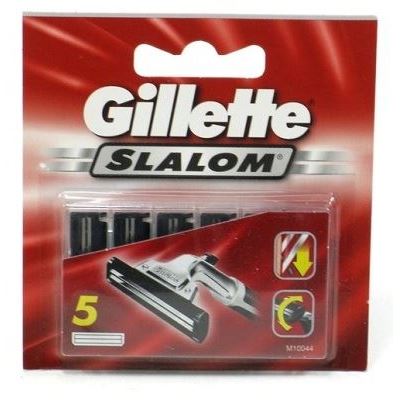 Gillette Бритвенные системы Slalom - 5 Сменных Кассет Набор сменных кассет для бритья Gillette Slalom - 5 шт