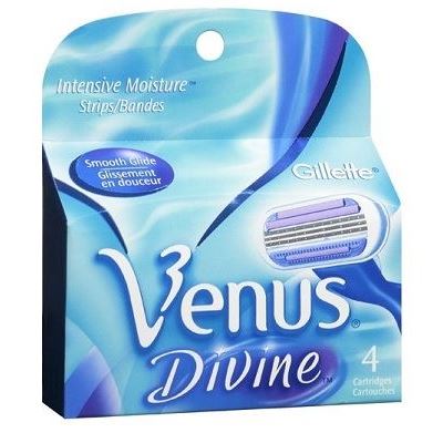 Gillette Venus  Divine - 4 Сменные Кассеты Набор сменных кассет для бритья Venus Divine - 4 шт