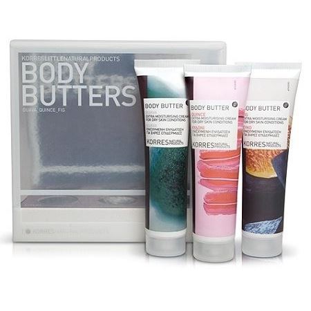 Korres Kits Body Butters Trio Набор кремов для ухода за телом: Гуава + Инжир + Айва