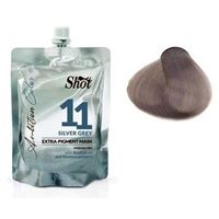 11 Серебристый серый